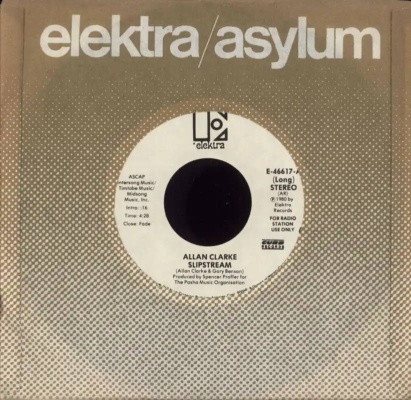 Allan Clarke Slipstream US 7" vinyl Trusted Brand