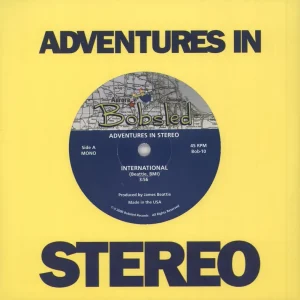 Adventures In Stereo International - White Vinyl US 7" vinyl Free Shipping