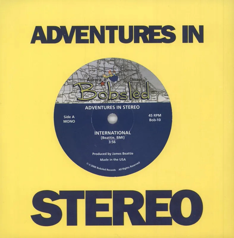 Adventures In Stereo International - White Vinyl US 7" vinyl Free Shipping