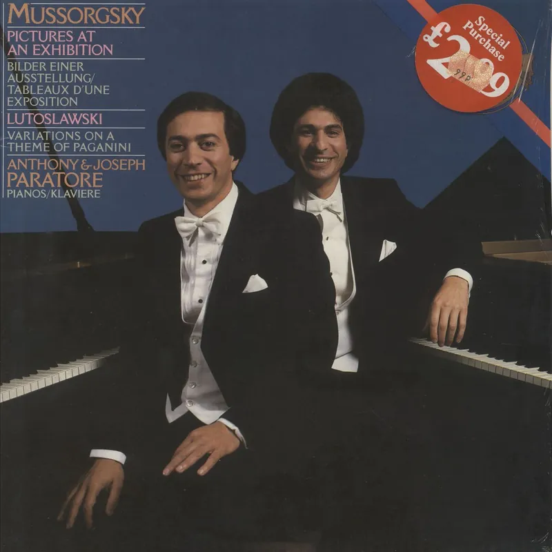 Modest Petrovich Mussorgsky Mussorgsky: Pictures At An Exhibition / Lutoslawski: Variations On A Theme By Paganini For 2 Pianos Dutch Vinyl LP High Quality