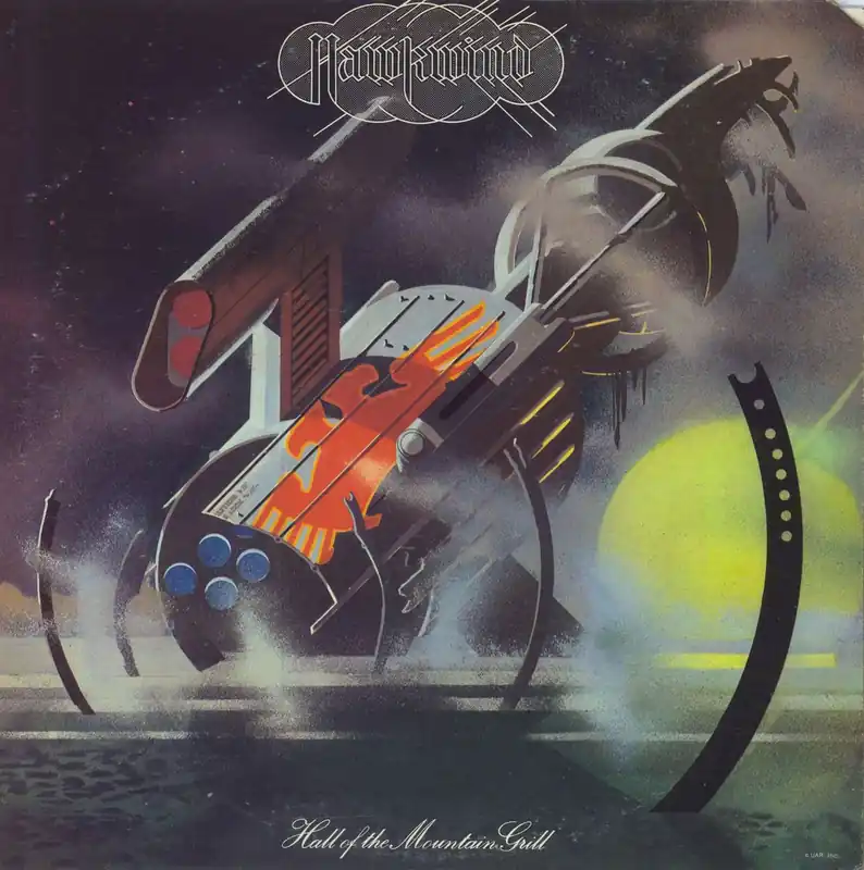 Hawkwind Hall Of The Mountain Grill - deletion cut US Vinyl LP Worldwide Shipping