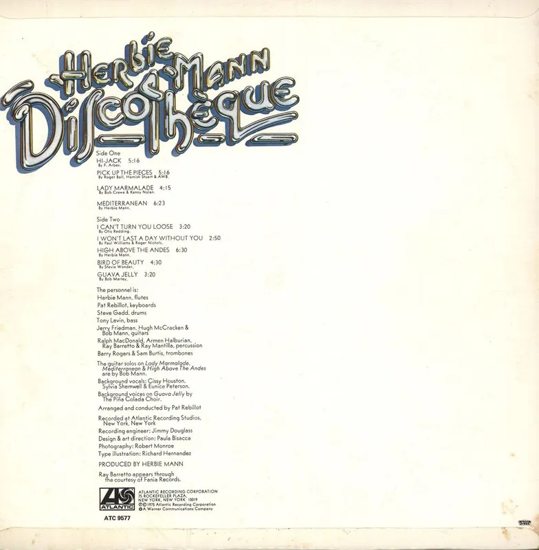 Markdown Herbie Mann Discotheque South African Vinyl LP