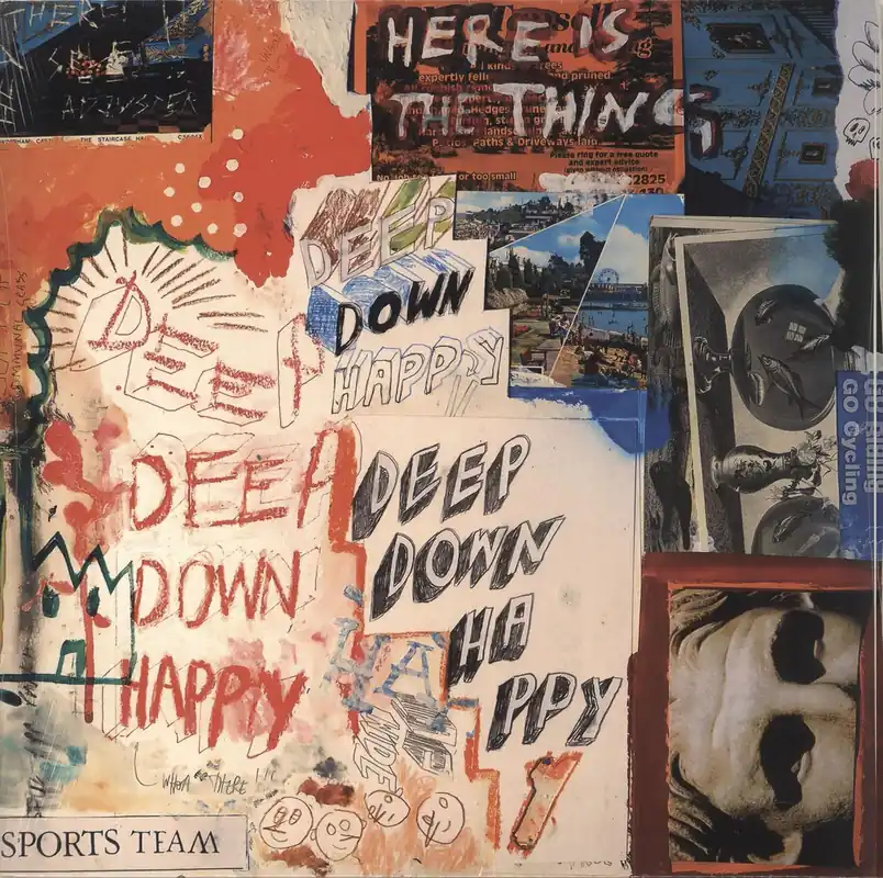 Sports Team Deep Down Happy - Blue Vinyl UK Vinyl LP While Supplies Last