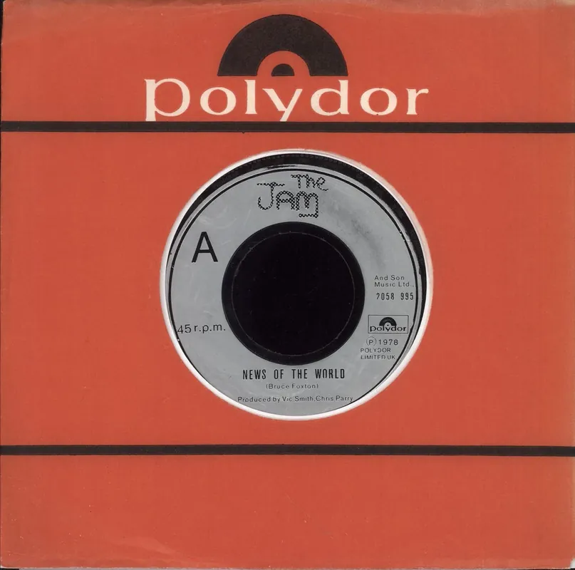 While Supplies Last The Jam News Of The World - wide UK 7" vinyl