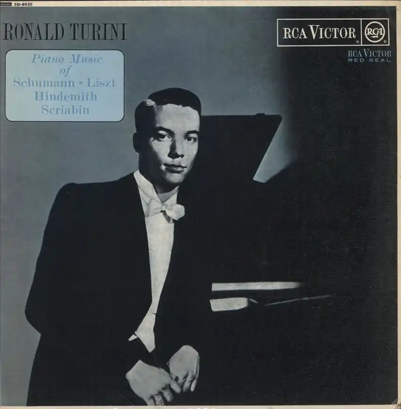 Price Cut Ronald Turini Piano Music Of Schumann, Liszt, Hindemith, Scriabin UK Vinyl LP