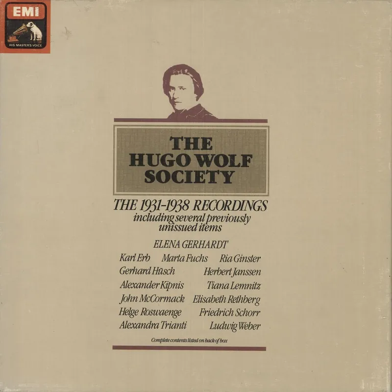Deal Hugo Wolf The Hugo Wolf Society - The 1931-1938 Recordings UK Vinyl box set