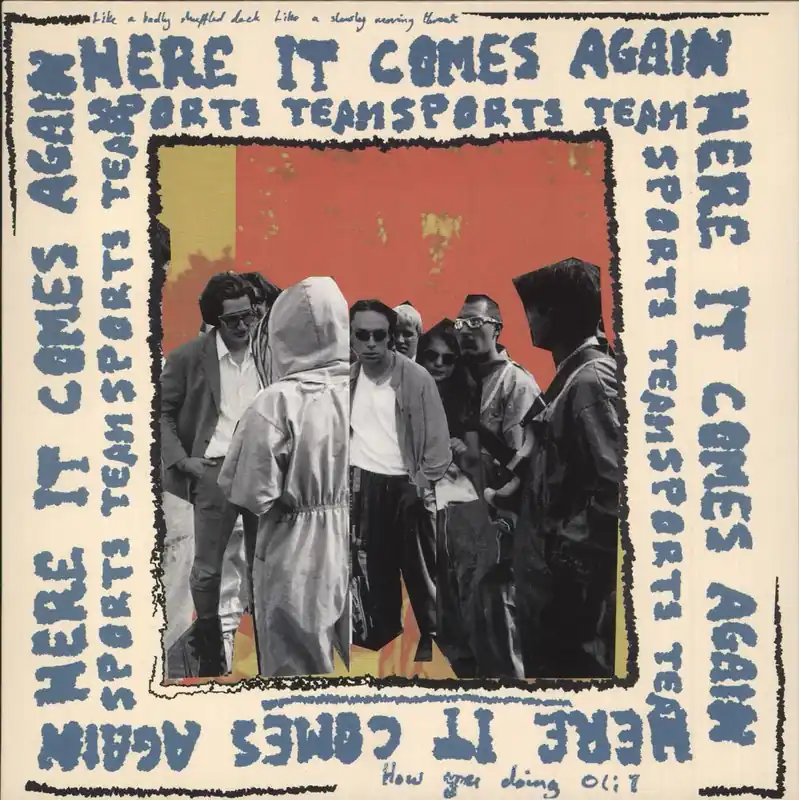 Popular Sports Team Here It Comes Again - Green Vinyl UK 7" vinyl