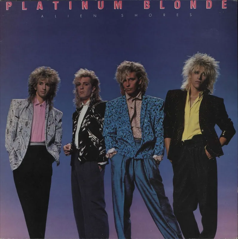Platinum Blonde Alien Shores UK Promo Vinyl LP Premium