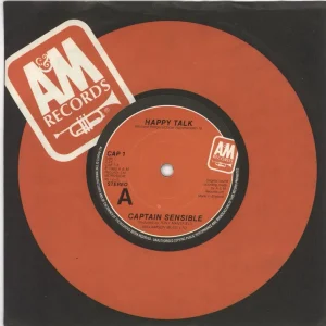 Free Delivery Captain Sensible Happy Talk UK 7" vinyl