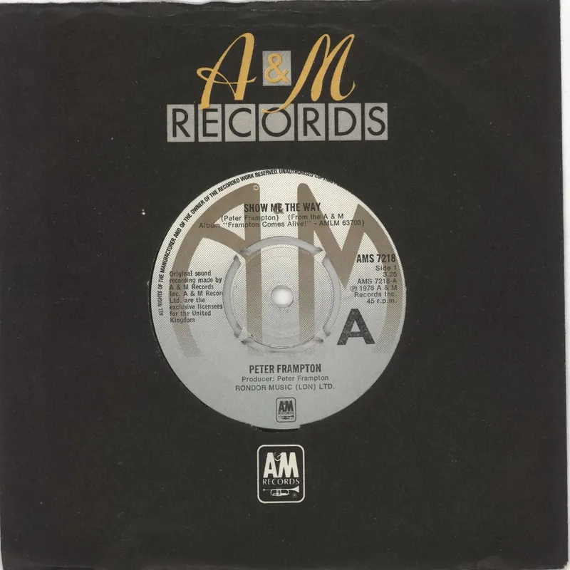 Peter Frampton Show Me The Way - 4pr UK 7" vinyl Deal