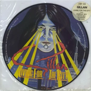 Reduced Price Ian Gillan Living For The City - stickered sleeve UK 7" picture disc
