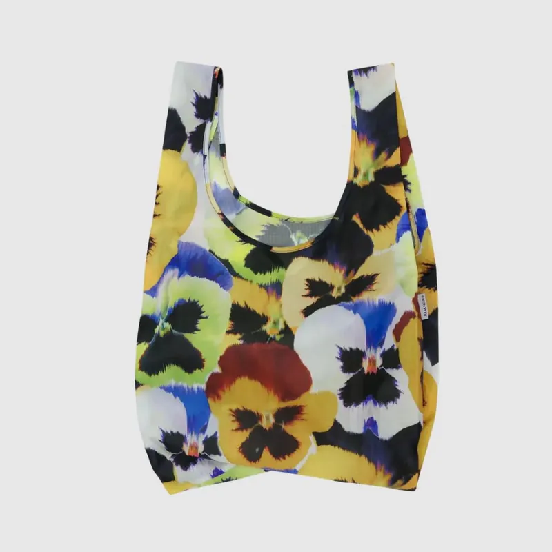 Worldwide Shipping Baggu - Julia Heuer Pansy Big Baggu Reusable Bag &ndash; Sonic Boom Records
