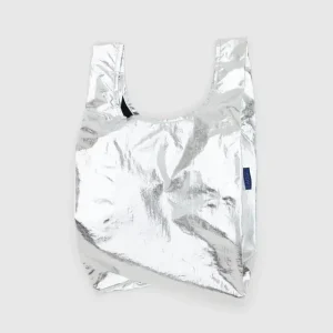 Metallic Silver - Baby Baggu Reusable Bag &ndash; Sonic Boom Records Price Cut
