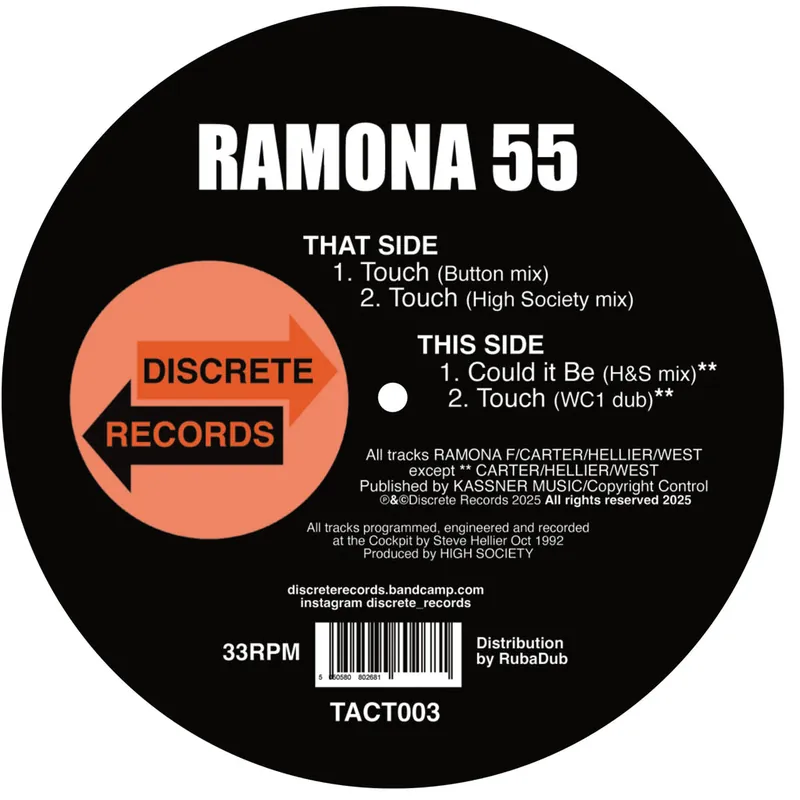 Ramona 55- Touch EP (New Vinyl) &ndash; Sonic Boom Records Mega Sale