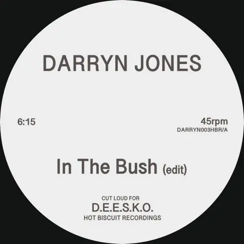 Worldwide Shipping Darryn Jones - In The Bush (New Vinyl) &ndash; Sonic Boom Records