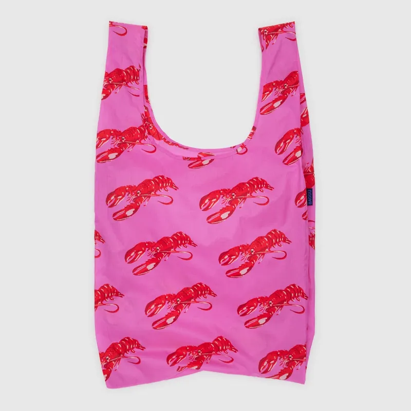 Baggu - Pink Lobster Reusable Standard Bag &ndash; Sonic Boom Records Bulk Order