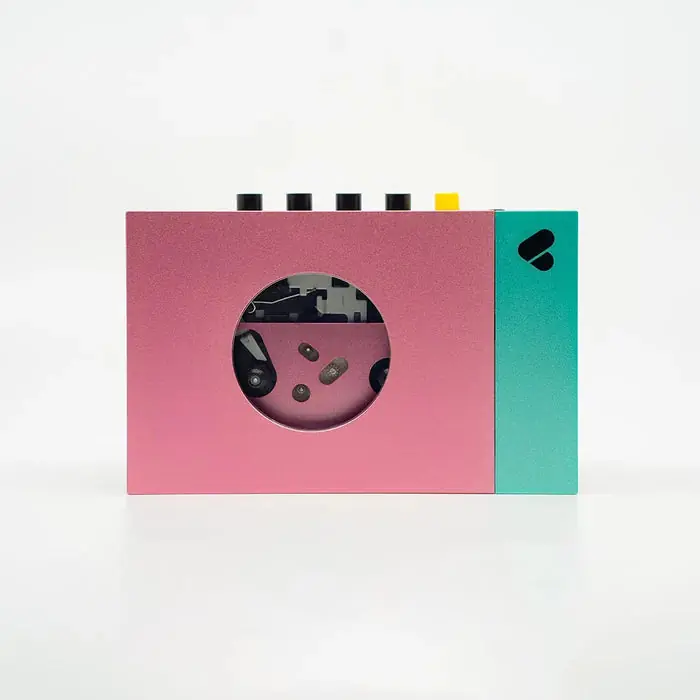 Warranty Included WE ARE REWIND - Pink & Green Cassette Player • Edith &ndash; Sonic Boom Records