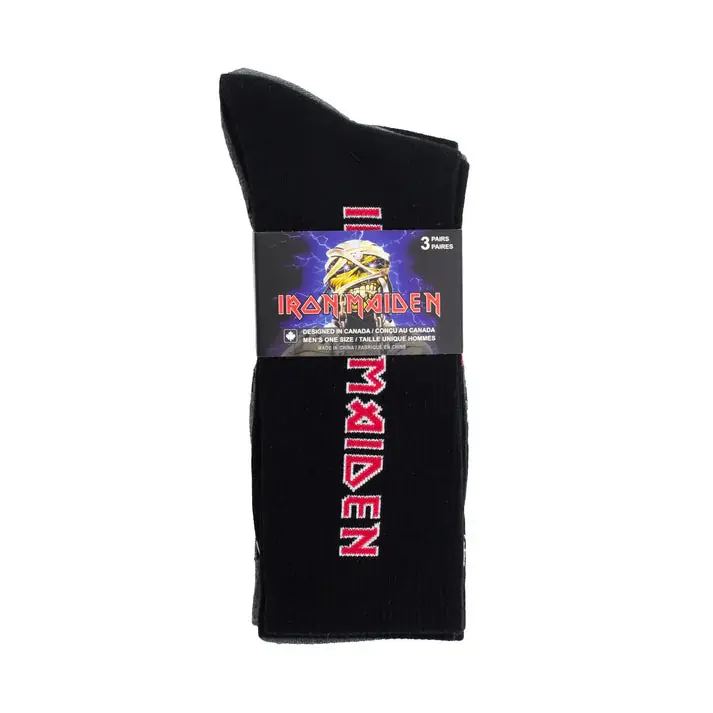 Perri Socks - IRON MAIDEN 3 PACK SOCKS - One Size &ndash; Sonic Boom Records New Release