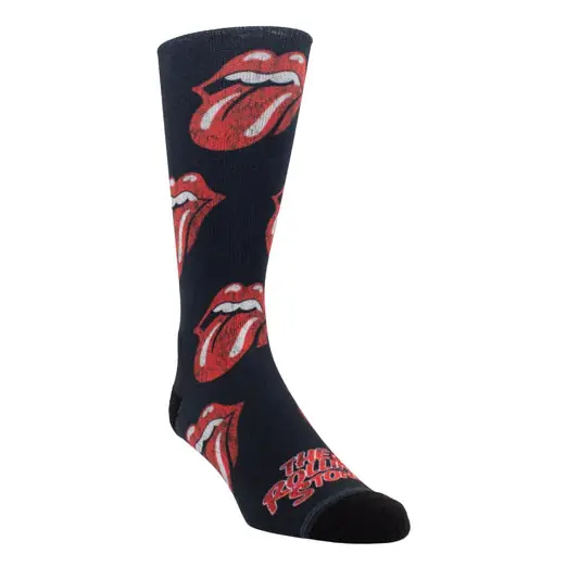 Time-Limited Perri Socks - Rolling Stones Tongue Distressed - One Size &ndash; Sonic Boom Records